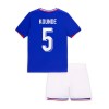 Conjunto (Camiseta+Pantalón Corto) Francia Kounde 5 Primera Equipación Euro 2024 - Niño